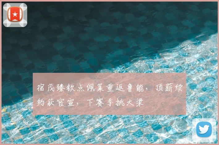宿茂臻钦点佩莱重返鲁能，顶薪续约获官宣，下赛季挑大梁